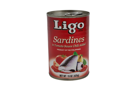 Ligo Sardines in Tomato Sauce Chili Added (Red) 425g