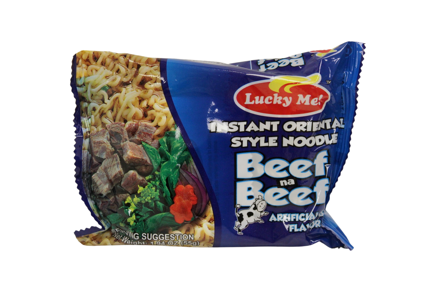 Lucky Me Instant Oriental Style Noodles Beef 55g