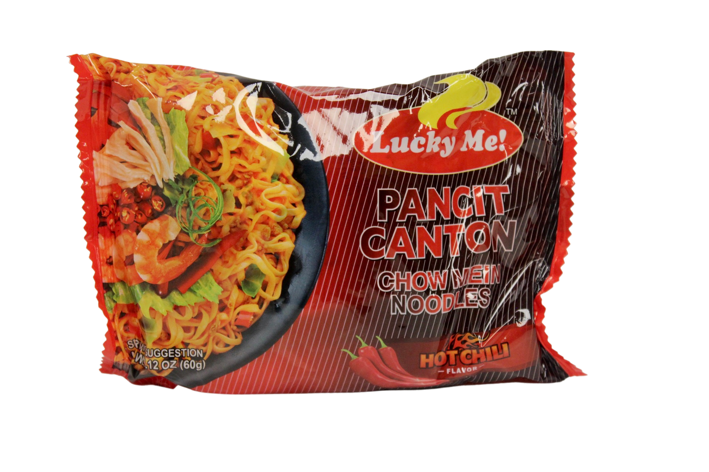 Lucky Me Pancit Canton Hot Chili Flavor