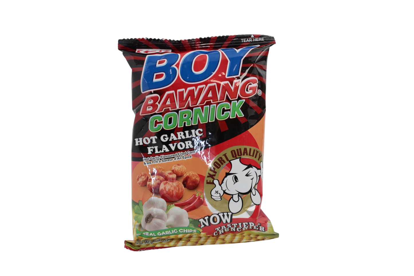 KSK Boy Bawang Cornick Hot Garlic Flavor 90g