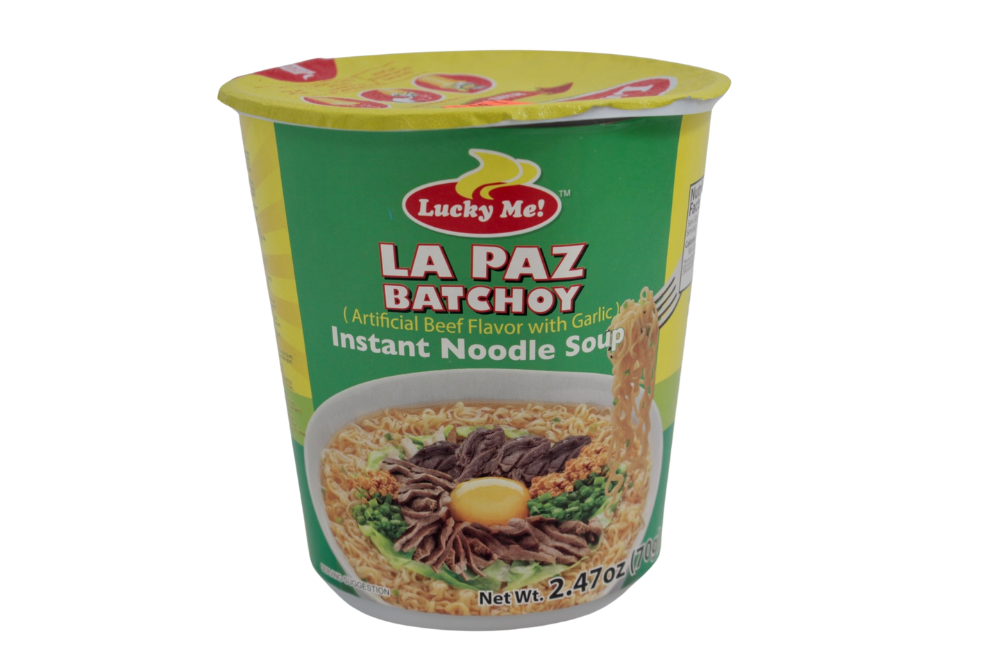 Lucky Me La Paz Batchoy Instant Noodle Soup (Artificial Beef Flavor With Garlic) 70g