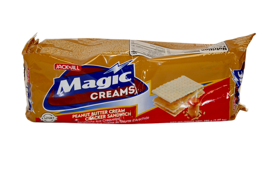 Jack N Jill Magic Creams Peanut Butter Cream Cracker Sandwich (Brown) 10pk 280g