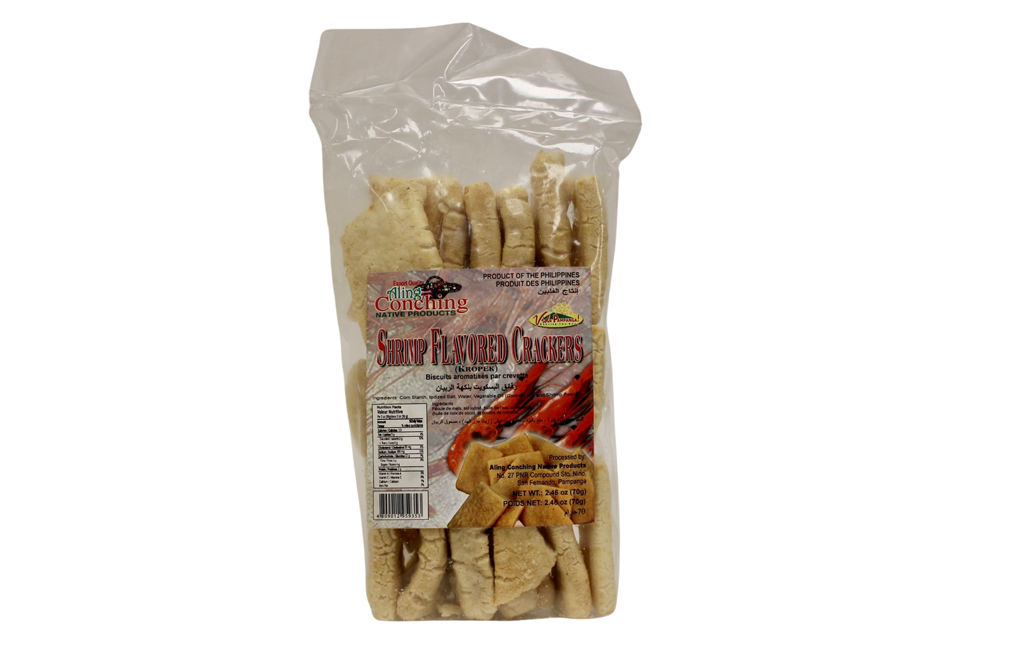 Aling Conching Shrimp Flavored Crackers (Kropek) 70g