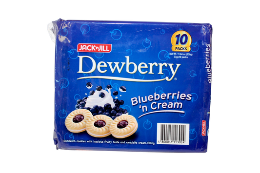 Jack N Jill Dewberry Blueberries N Cream 10pk 330g