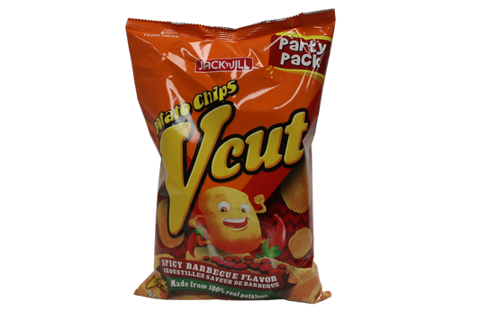 Jack N Jill Potato Chips V Cut Spicy Barbecue Flavor Party Pack 155g