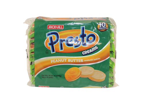 Jack N Jill Presto Creams Peanut Butter 10pk 300g