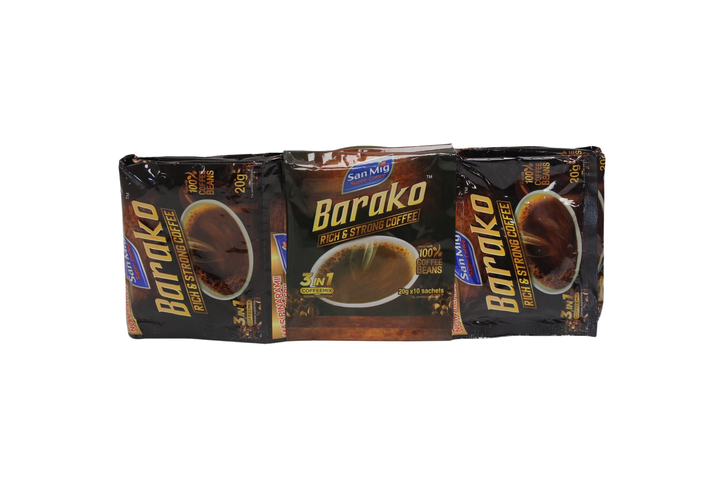 San Mig Super Coffee Barako Rich & Strong 3-in-1 10pk 200g