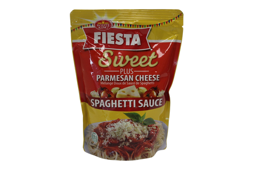 White King Fiesta Sweet Spaghetti Sauce Plus Parmesan Cheese 500g