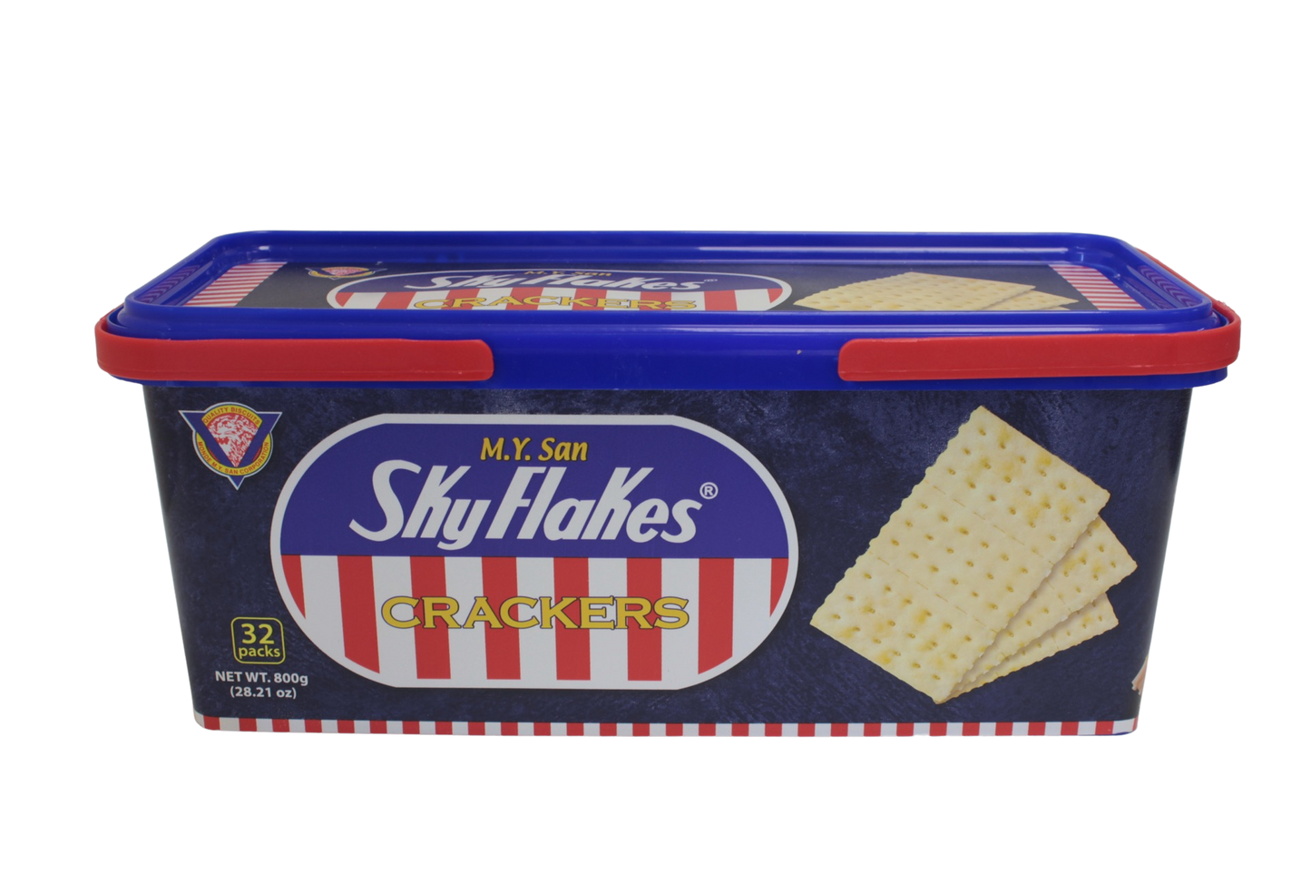 M.Y. San Sky Flakes Crackers 32 Pack tub 800g