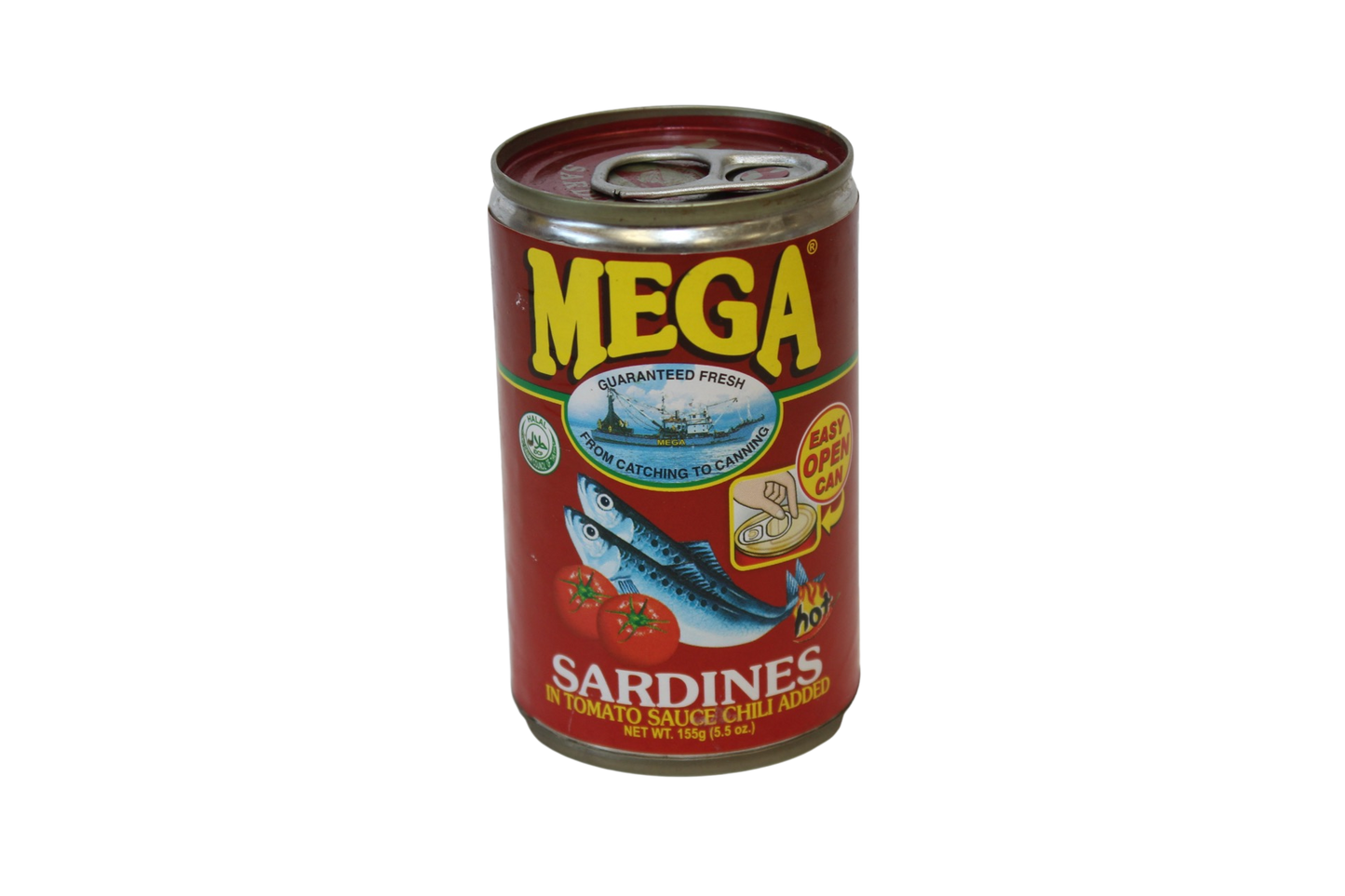 Mega Sardines in Tomato Sauce Chili Added 155g