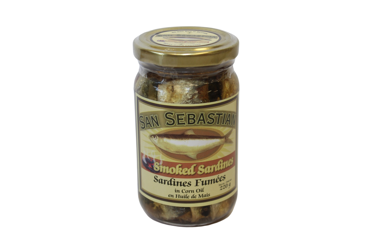 San Sebastian Smoked Sardines In Corn Oil 220g